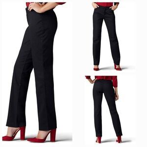 💜Dockers Black Pinstripe Straight Leg Pants Size 6